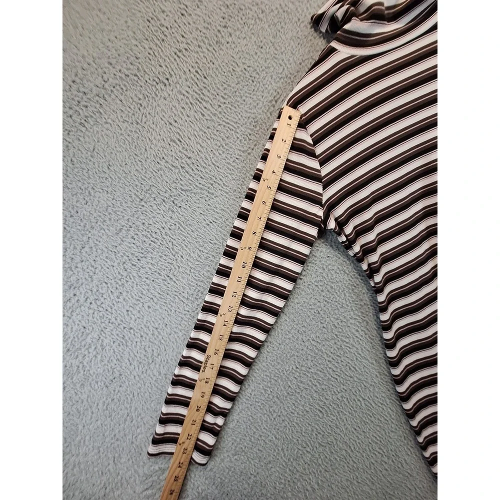No Boundaries Knit‎ Sweater Dress Womens L Multi Striped Long Sleeve Turtleneck
